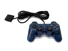 Sony Playstation (PS2) Dualshock 2 Controller Transparent Island Blue [Loose Game/System/Item]
